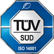 Logo: TÜV SÜD ISO 14001